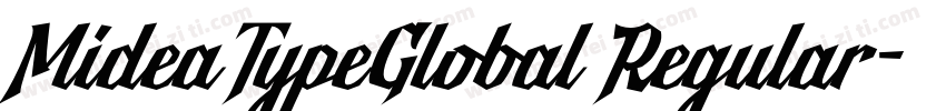 MideaTypeGlobal Regular字体转换